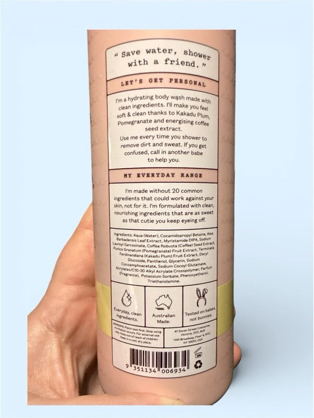 Frank Body Everyday A Clean Body Wash Sunday Brunch 12.17oz